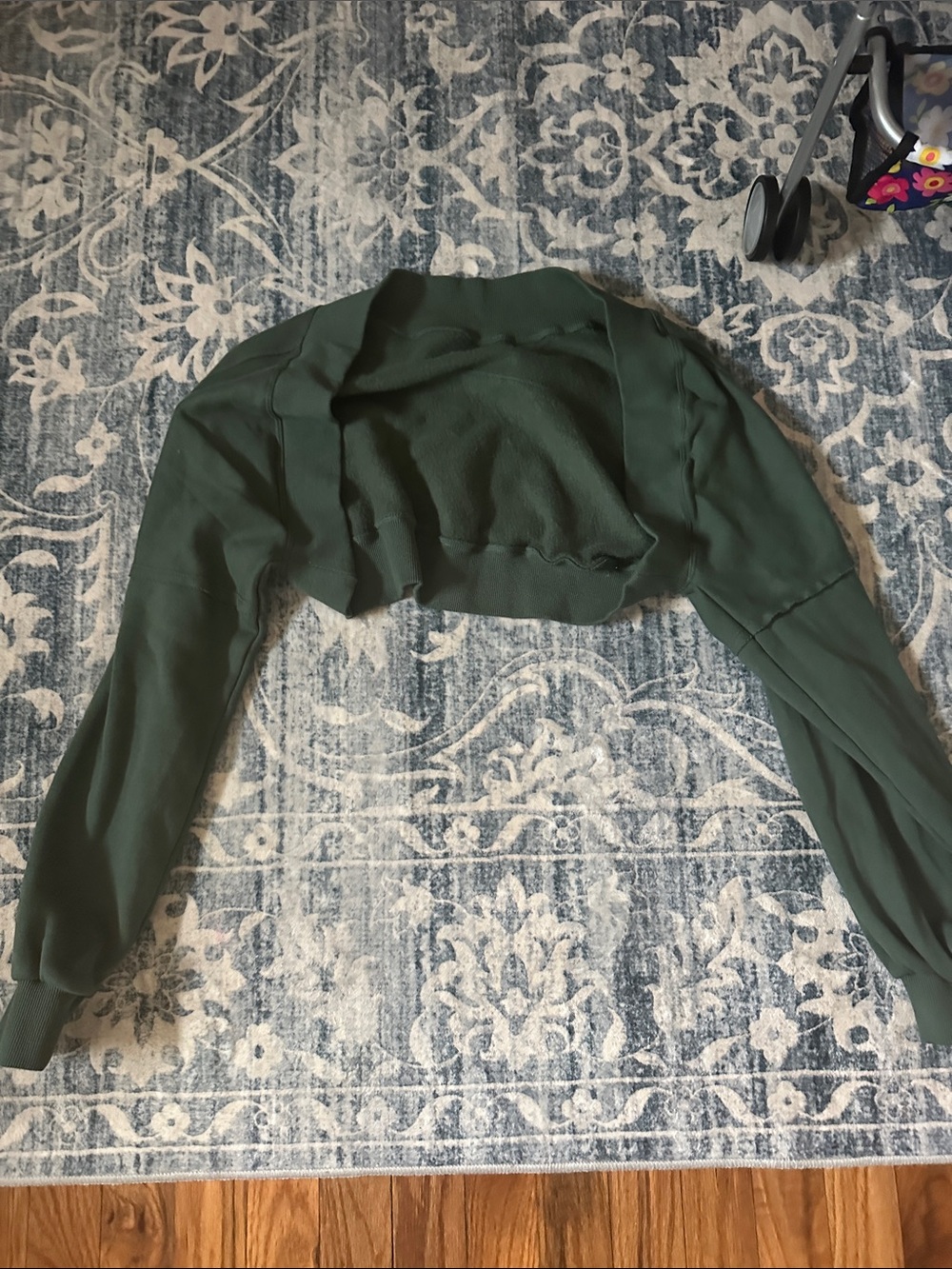 BuffBunny Cropped Forest Green Long-Sleeve Shrug